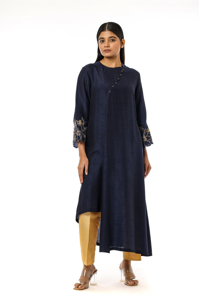 Gold Bell Sleeves Kurta