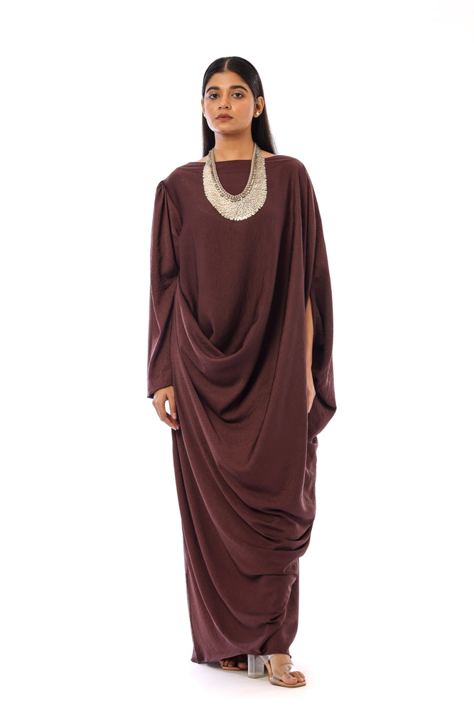 Cowl Drape Dress