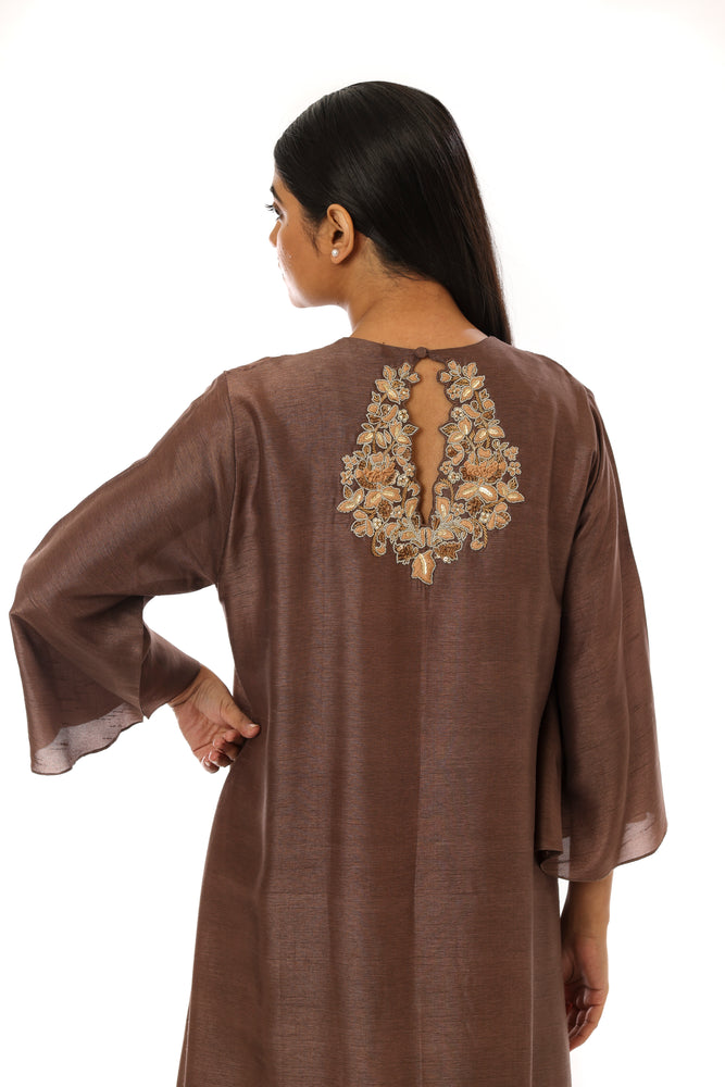 Neck & Back Embroidered Kurta