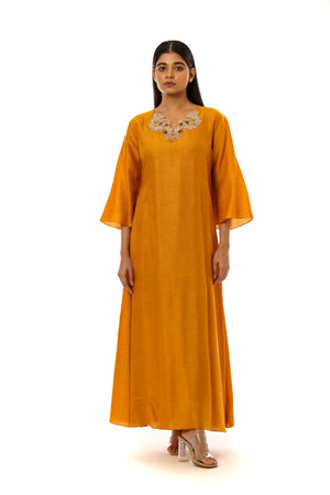 Neck & Back Embroidered Kurta